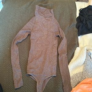 Free People seamless turtleneck bodysuit